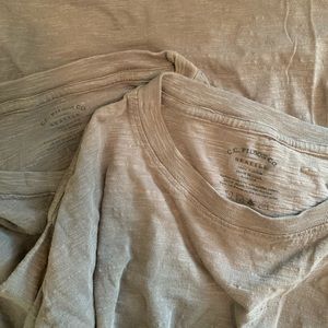 Two Filson Heathered Grey Long sleeve t-shirts XL